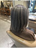 白髪ぼかしハイライト
