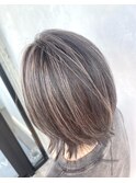 上品ハイライト/白髪ぼかしハイライト/ベージュ/グレージュ