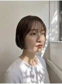 グレイカラー/ショートボブ/白髪ぼかし/九品仏/九品仏駅