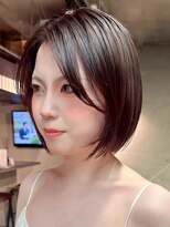 ルート 南堀江(route) 大人可愛い×小顔見せ/顔周りレイヤーボブ/大人の垢抜けボブヘア