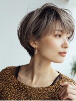 ハーツ 青山表参道店(Heart's) 白髪ぼかし脱白髪染め似合わせショートボブ40代50代60代