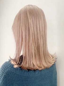 アルバム 銀座(ALBUM GINZA) シアベージュ_エアリーミディショートパーマ_ba315002