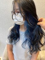 アース 大和店(HAIR&MAKE EARTH) 鮮やかブルーのインナーカラー