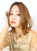 【La fith】外ハネミディ×センターパート