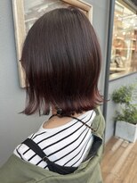 キュオンシア(CUEON. ciea)&nbsp;切りっぱなし×ピンクブラウン