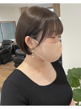 キノ(kino) ボブ/ショートボブ/グレージュ/顔周りカット/立川