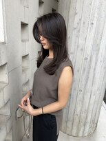 リバレッジ 広尾(Leverage)&nbsp;大人透明感グレージュロングレイヤー:Kazuma Osumi