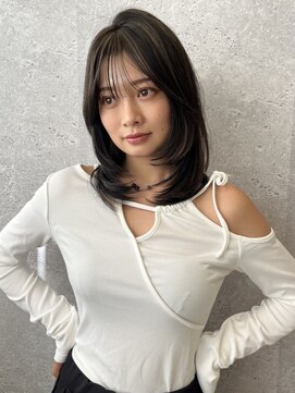 アース 三軒茶屋店(HAIR&MAKE EARTH) 三軒茶屋_レディース_セミロング_ブラウン_コテ巻き_レイヤー