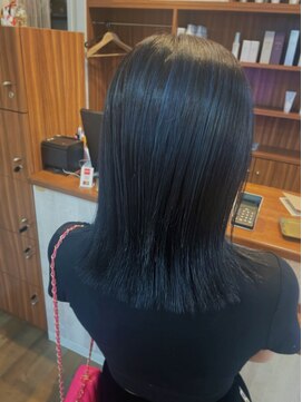 ヘアーアンドライフミルコ(miRuko) ブルーハイライトカラー