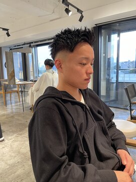 ザ オーダー(THE ORDER) スキンフェードスパイキーショートツイストスパイラルパーマ