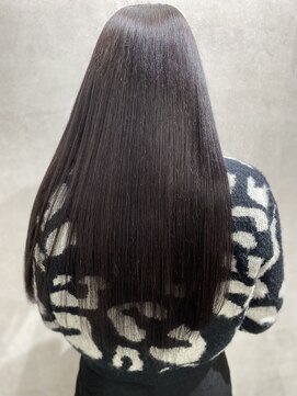 ルノン(LUNON) ダークグレー/暗髪/髪質補修カラー/ロング/グレージュ/