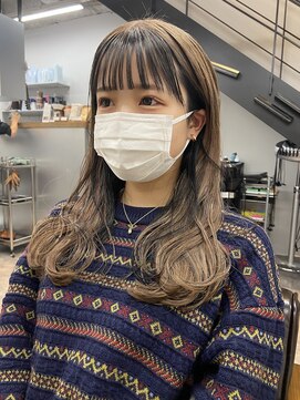 ヌープヘアーアイス(NUUP.hair ici) 透明感抜群♪ダブルカラーブリーチミルクティーベージュ