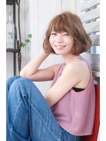 クレドガーデン 柏(CRED GARDEN)&nbsp;【柏】くびれヘア外ハネ☆ミルクティーアッシュミディアムボブd