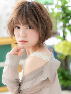 カバーヘア ブリス 北浦和(COVER HAIR bliss) 斜めバングマッシュパーマ小顔ウルフカットh3北浦和20代30代40代