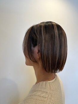 気になる生え際もカバーできるお洒落カラー*全体染めは勿論ハイライトもOK!お客様の理想に合わせてご提案◇