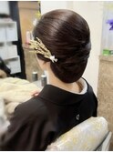 和髪シニヨン