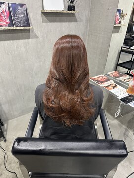 ラック(LUCK) ピンクベージュ/船橋/くすみベージュ/細めハイライト