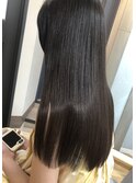 艶髪　髪質改善縮毛矯正　ロングヘア