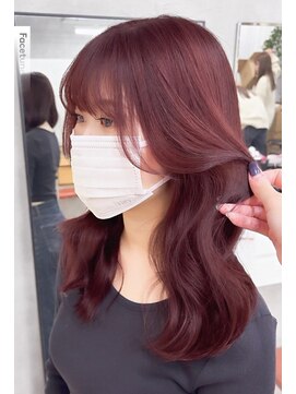 ディスイズ(thisis) 【thisis】ボルドーカラー/暖色カラー/韓国風/レイヤーカット