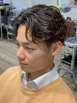 フィフス 渋谷(fifth) 渋谷緩めフェザーニュアンスパーマセンターパートパーマ落とし