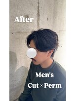 リミット ヘアー 明野店(Remit hair)&nbsp;刈り上げ無し波巻きスパイラルパーマ