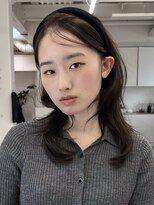 ミーム 原宿 表参道(meme) 松本おすすめ◎オリーブベージュエゴマの葉前髪簡単アレンジ