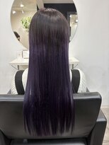 トゥーレアクア(Tule AQUA) 暗めラベンダーで艶々ロング