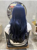 ブルー、エンドカラーブラック