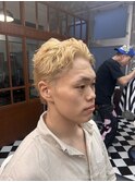 リバースセンターパートニュアンスパーマニュアンスウルフダウY