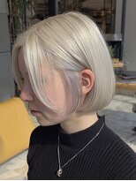 エル オオサカ 心斎橋店(L. OSAKA) ボブカット/ダブルカラー/ハイトーン/ブリーチ/ホワイト