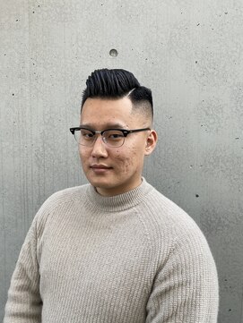 タケシズバーバー(BARBER) ビジネス七三オールバックフェード