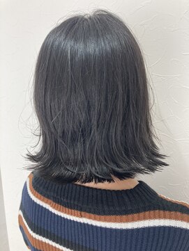 シエル 立川店(CIEL) 【CIEL 佐藤】外ハネボブ ブルーブラック