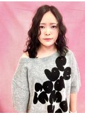 ヘアミルクをつけてもみながら乾かすだけのラクラク平巻きロブ！