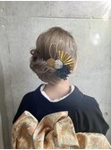 着物に合うヘアセット♪