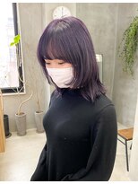 テトヘアー(teto hair) ウルフカット ラベンダーカラー