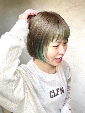 フェイバー 警固店(FAVOR) #デザインカラー #インナーカラー#ブリーチ縮毛矯正