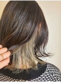 京都・西院 cuculehair  マットベージュ☆インナーカラー