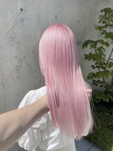 エクステやブリーチに挑戦したいのですが勇気がでないです。[立川駅/シールエクステ/ダブルカラー/ボブ]