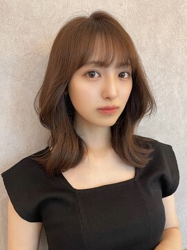 ルームバイシー 新宿(Loom. by Sea) 韓国前髪×ショコラアッシュ【髪質改善/ふんわりカール/新宿】