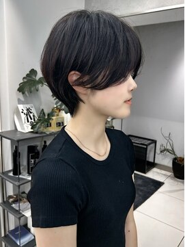 ヴェイン 渋谷(vain) 大人かわいい丸みショート　ピンクブラウン