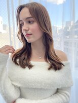 アイティーバイアルバム 八王子店(IT by ALBUM) くびれ巻き_斜めバンググレージュカラーシルキーベージュ_39410