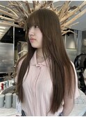 ブリーチなしダブルカラーで透明感ブラウン【佐々木麻衣】