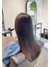 カット＋縮毛矯正(リタッチ)＋生オイルトリートメント￥20,500