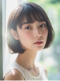 くびれヘア ハイライトカラー アプリコットオレンジ 夏