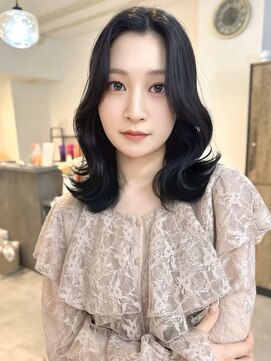 ミョンシル ミディアムレイヤー/ブルーブラック