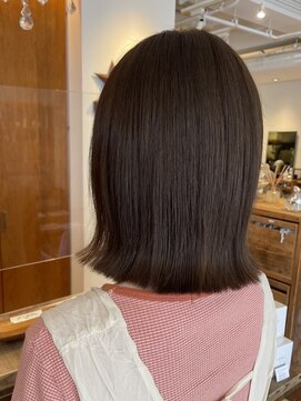 ミスト(mist) 〔mist：木村〕 アッシュブラウン/外ハネボブ/ぱっつんボブ #72