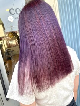 ヘア メイク ココ(hair make coco) パープルカラー♪