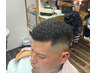 メンズ　カット、アンロンパーマ、アイパー
