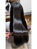 ［☆PREMIUM☆］美髪縮毛矯正+高濃度髪質改善トリートメント+カット ￥29800