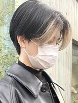 エリマ 横浜西口(elima)&nbsp;横浜西口白髪染めハンサムショートミルクティーベージュアッシュ